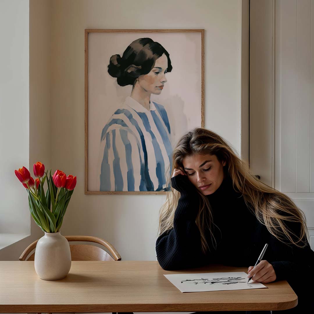 Elegante Droomportret Poster-WallArtistic