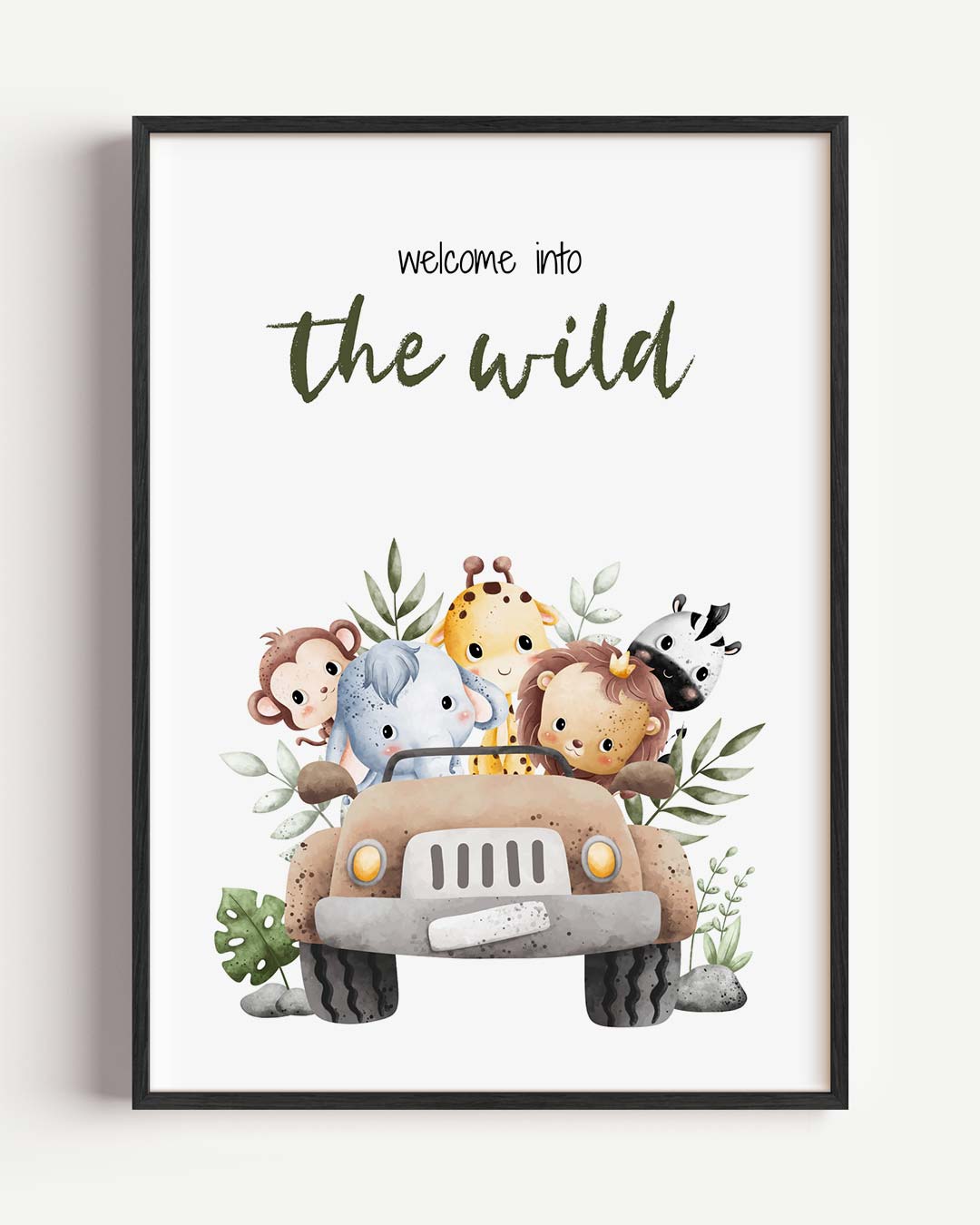 Welkom in de Jungle Kinderkamer Poster-WallArtistic