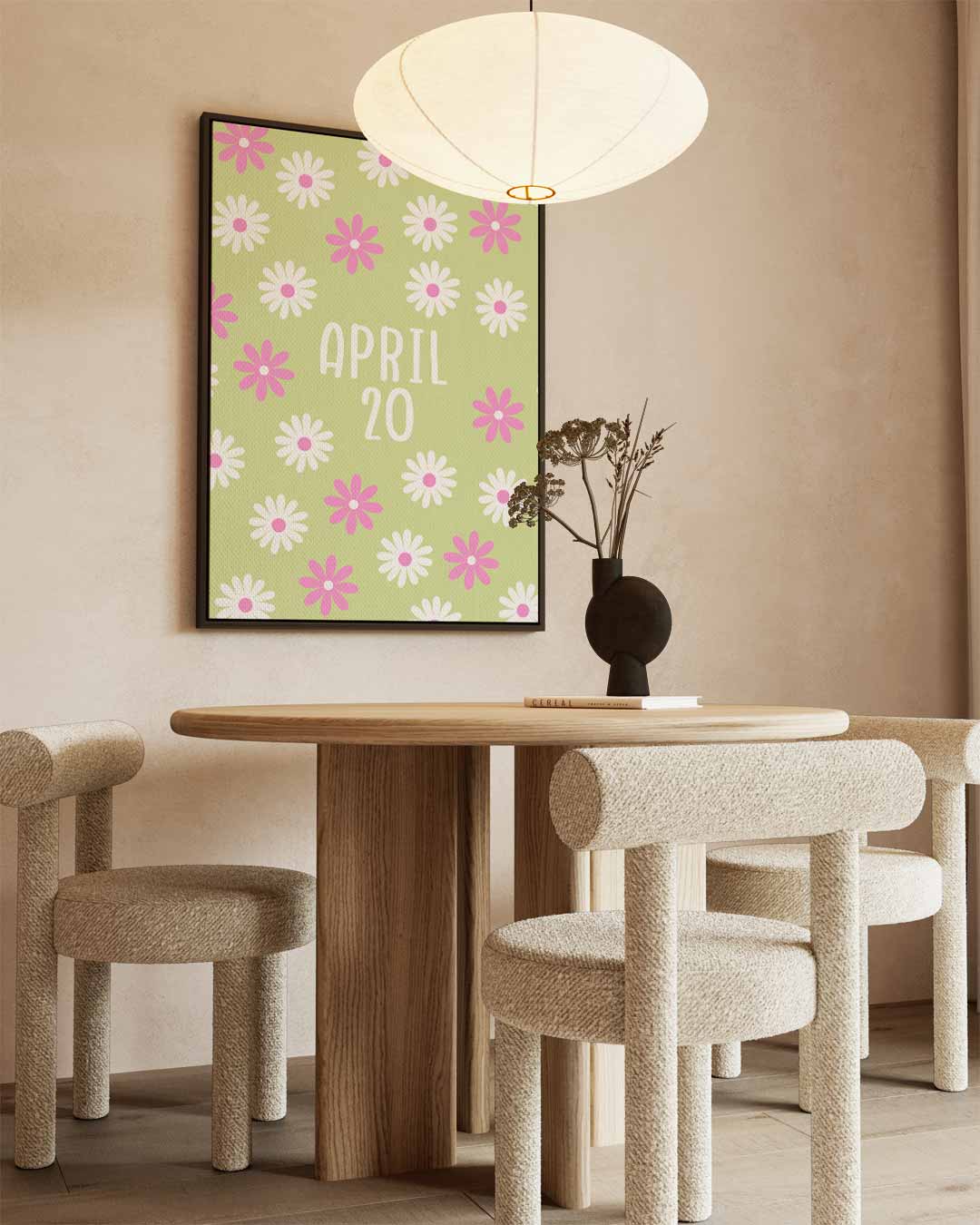 Vrolijke Bloemenpracht op April 20 Kunstwerk-canvas-dibond-plexiglas-wanddecoratie-WallArtistic