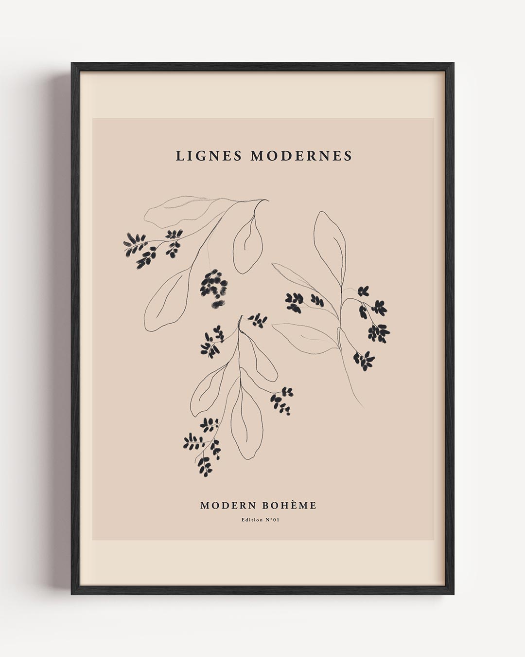 Moderne Boho Lijntekening Poster-WallArtistic