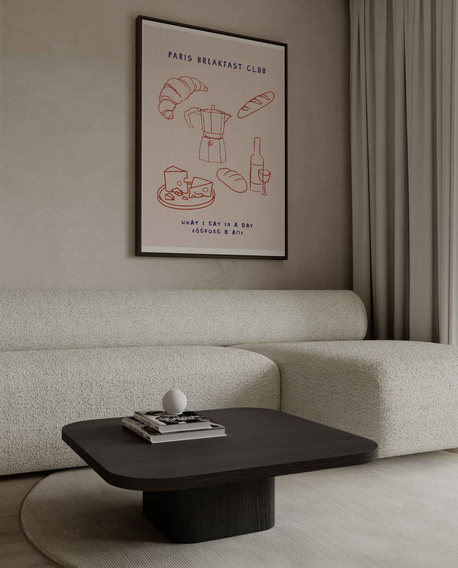 Parijs Ontbijtclub Poster