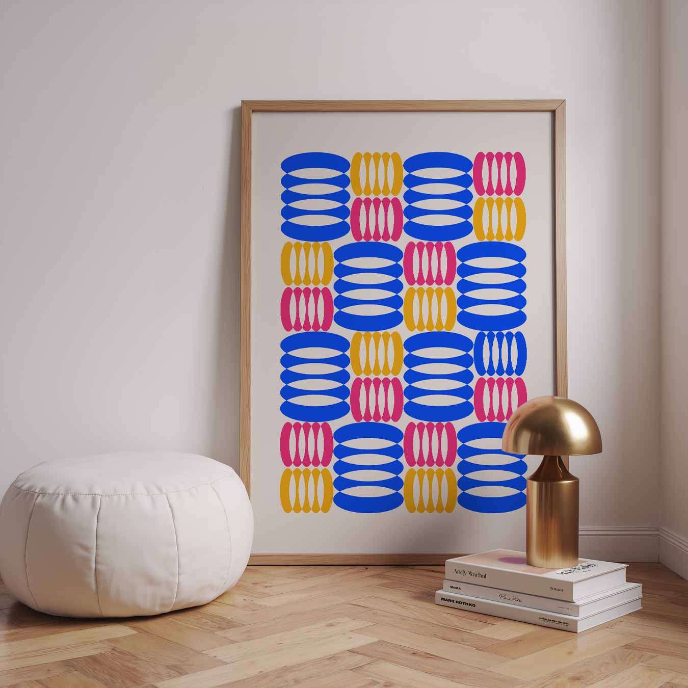 Kleurrijke Patronenpracht Poster-WallArtistic