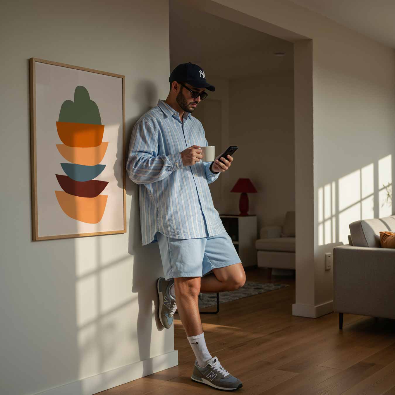 Kleurrijke Abstracte Vormen Poster-WallArtistic