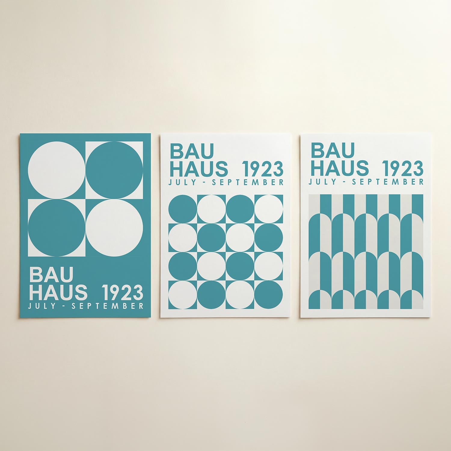 Cirkel en vierkant Posterset