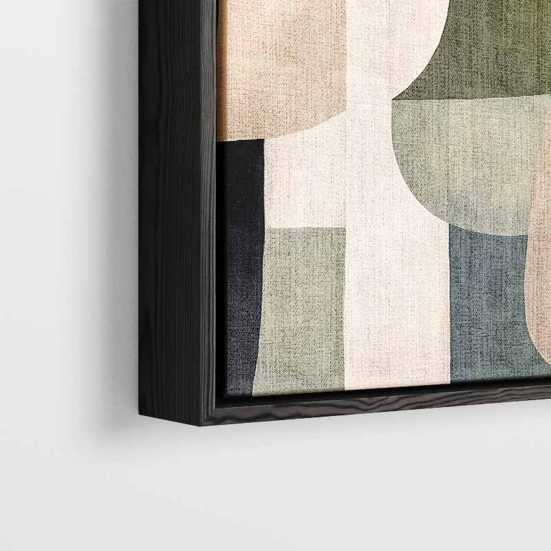 Abstracte Harmonie in Aardetinten Kunstwerk-canvas-dibond-plexiglas-wanddecoratie-WallArtistic