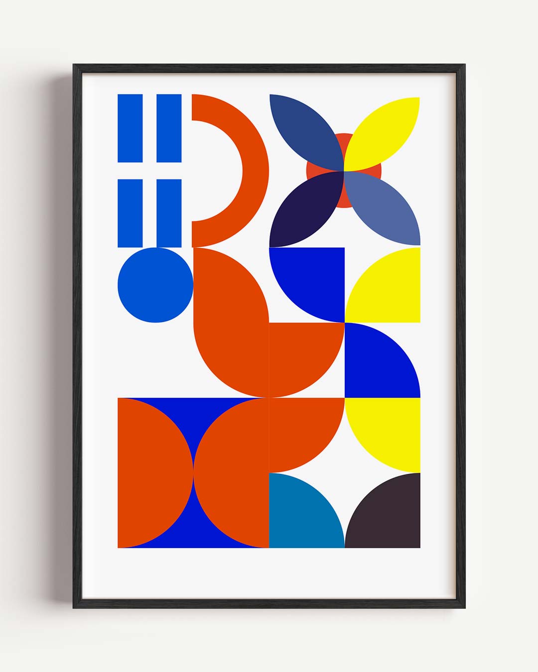 Kleurrijke Geometrische Kunstposter-WallArtistic