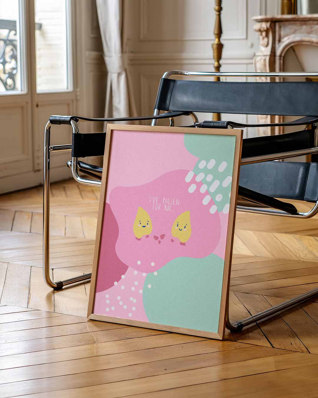 Schattige Herfst Liefde Poster