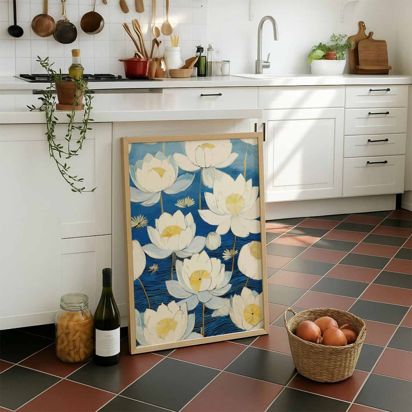 Dromerige Lotusbloem Poster-WallArtistic