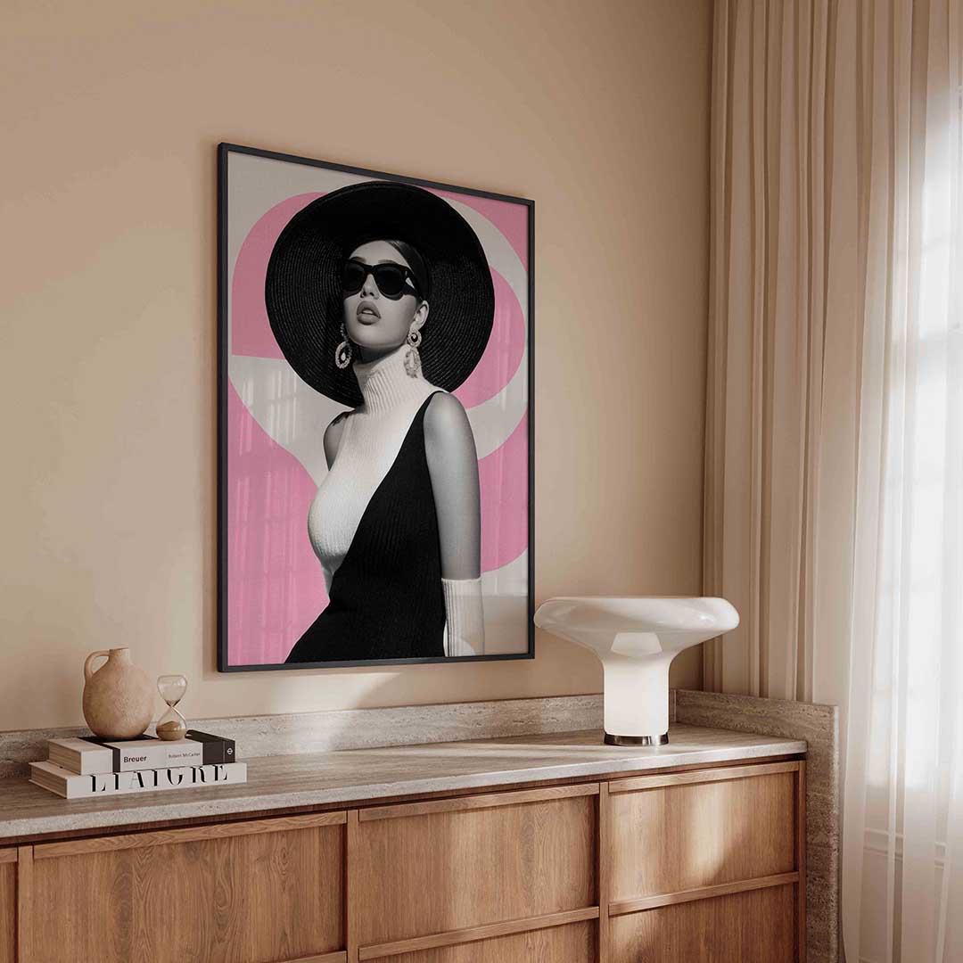 Vrouw met hoed Poster