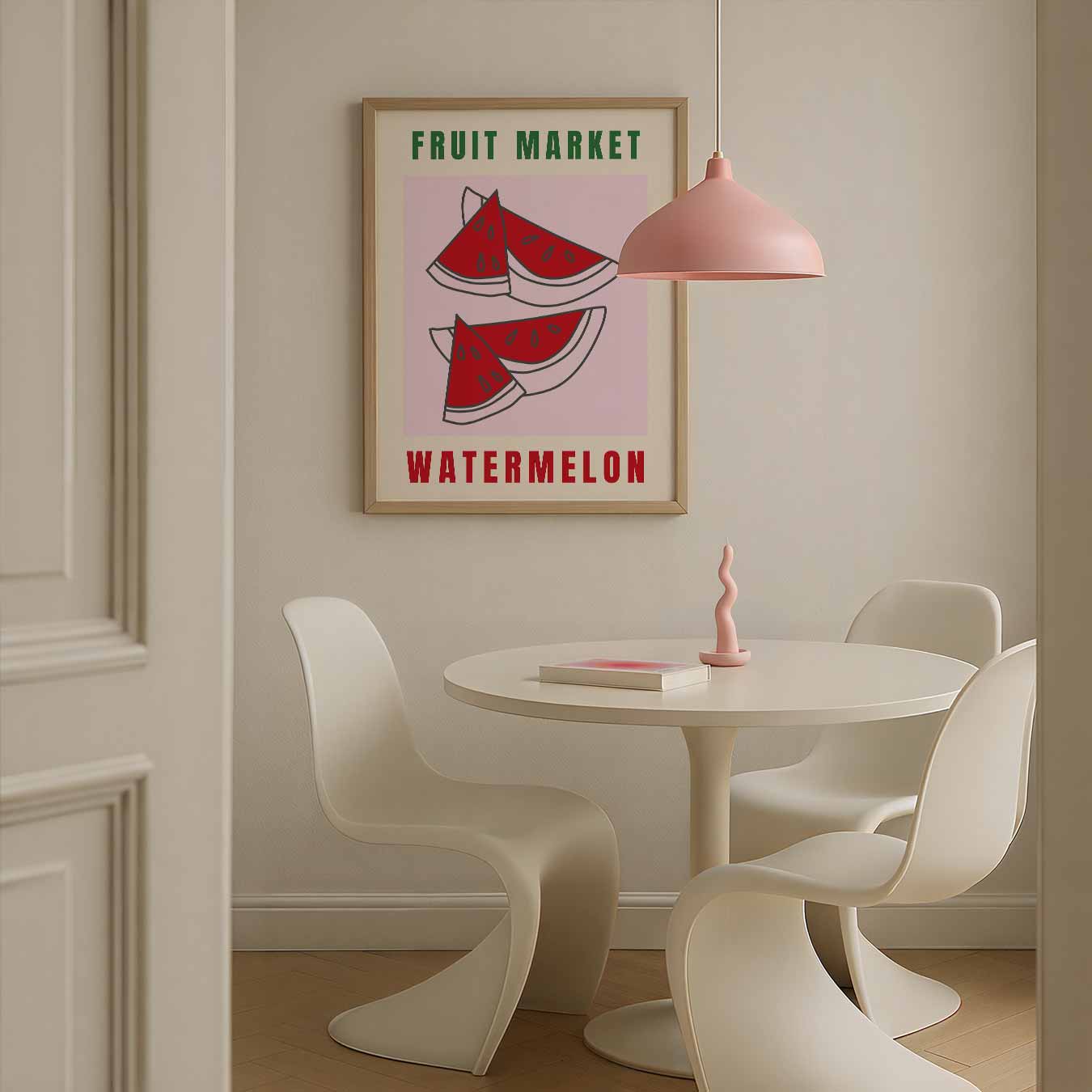 Vrolijke Watermeloen Poster-WallArtistic