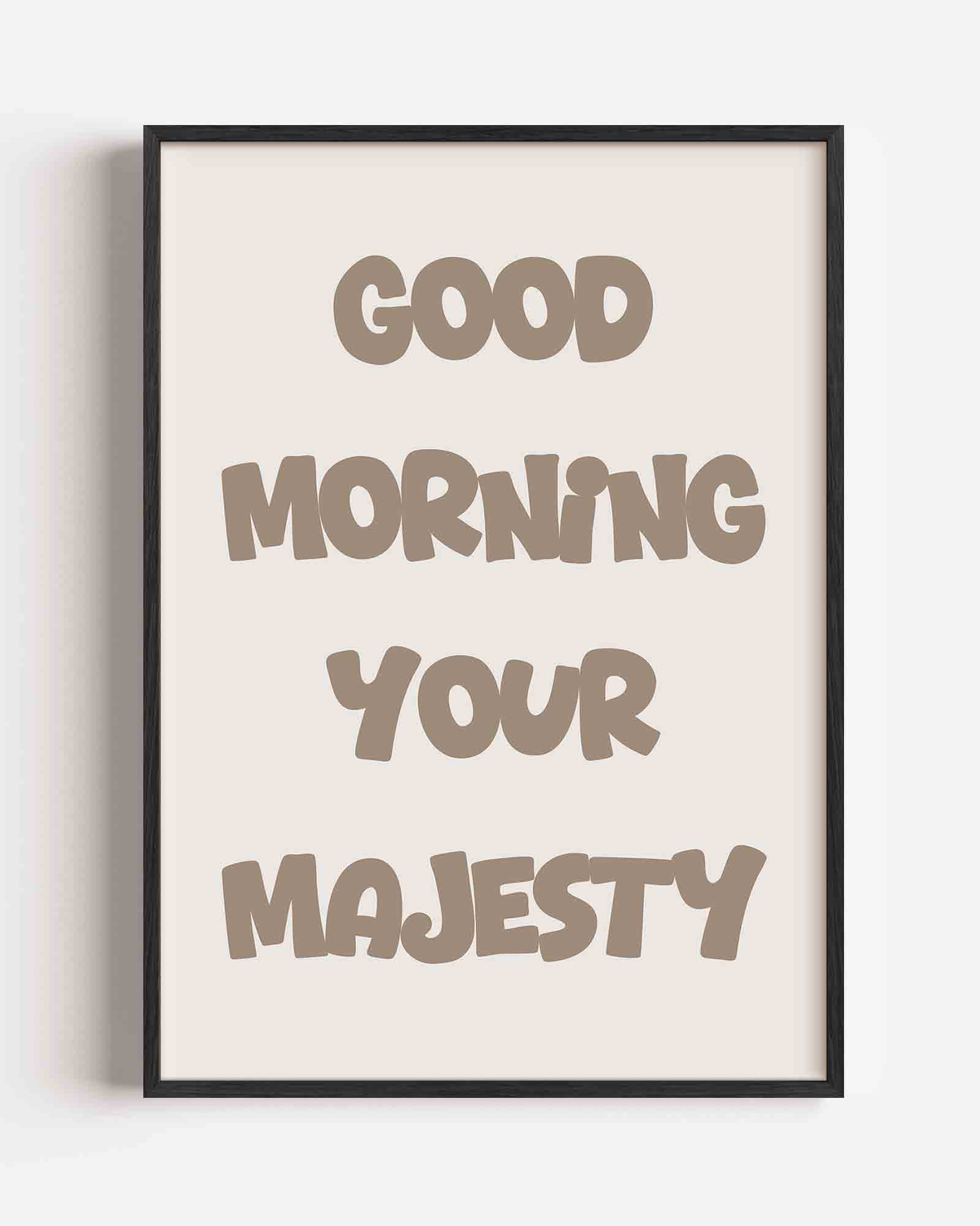 Good morning tekst Poster