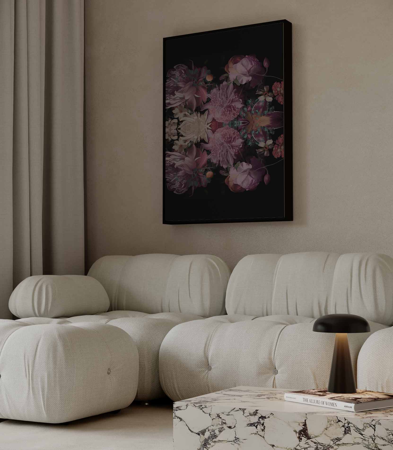 Bloemenpracht Symfonie Kunstwerk-canvas-dibond-plexiglas-wanddecoratie-WallArtistic