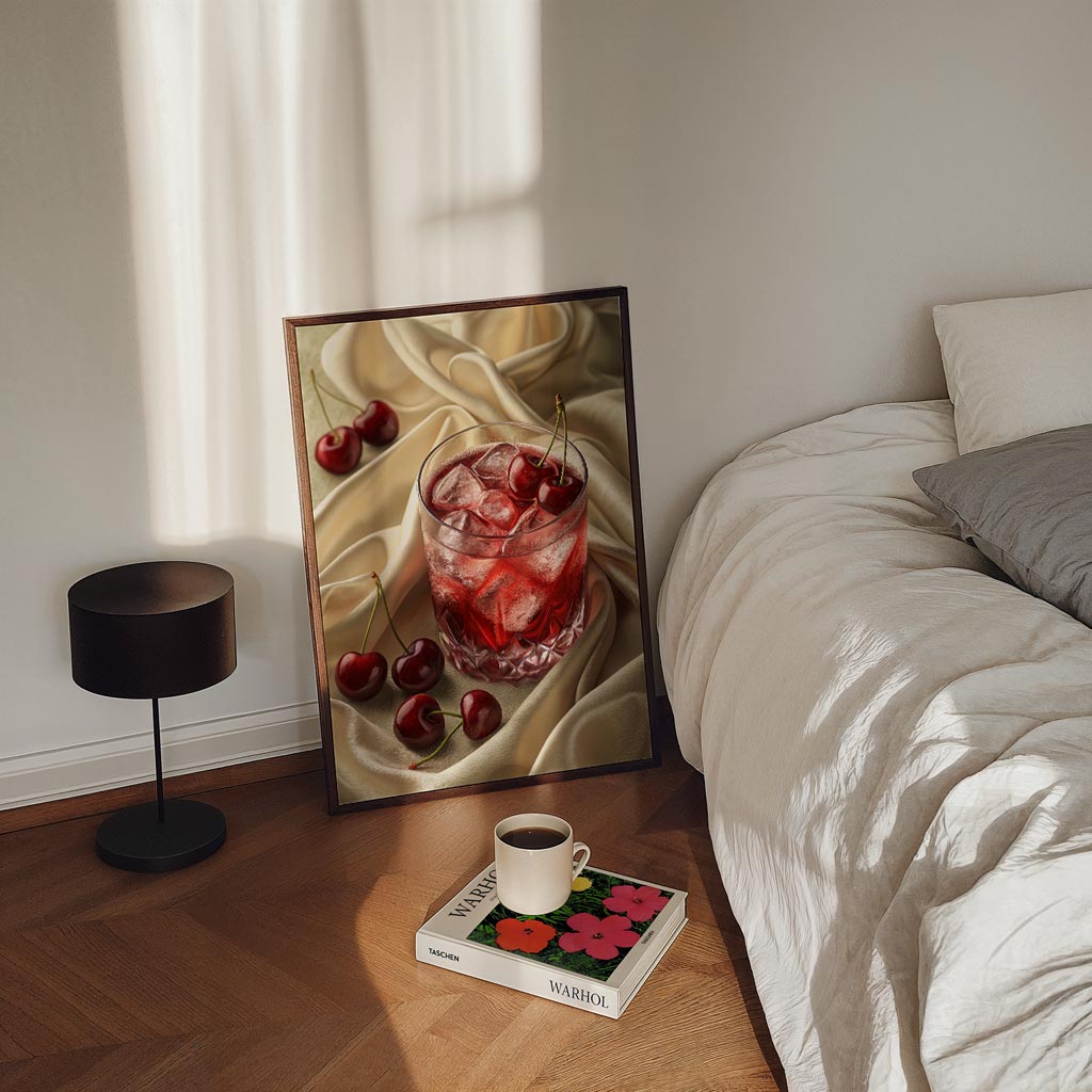 Luxe Kersen Mocktail Poster
