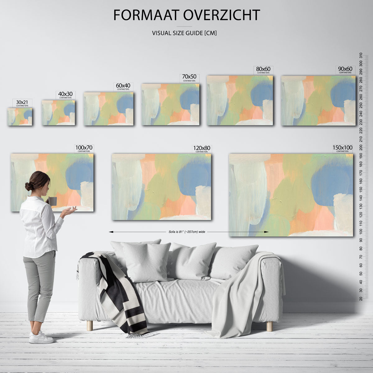 Abstracte vormen Poster