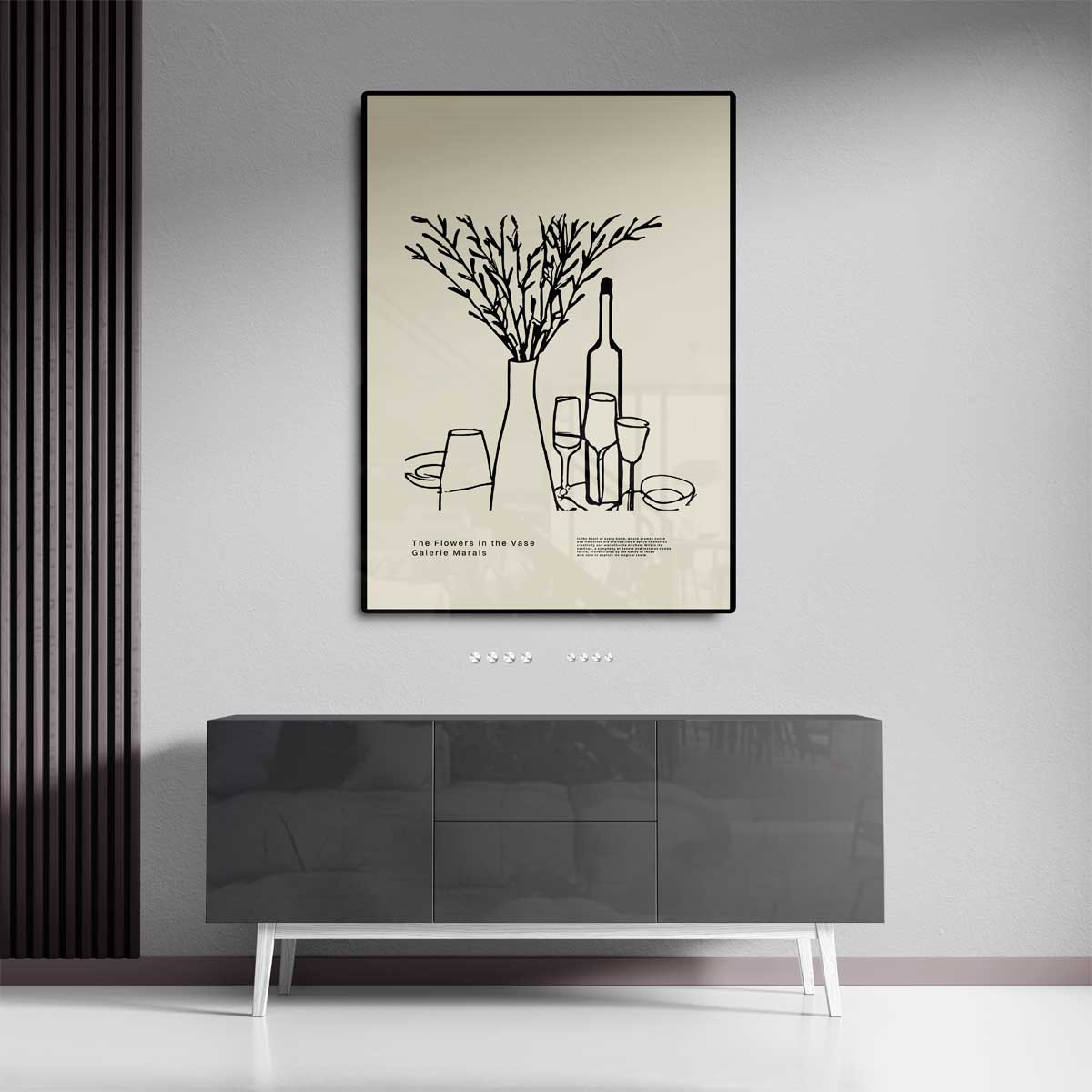 Bloemen in de Vaas Kunstwerk-canvas-dibond-plexiglas-wanddecoratie-WallArtistic