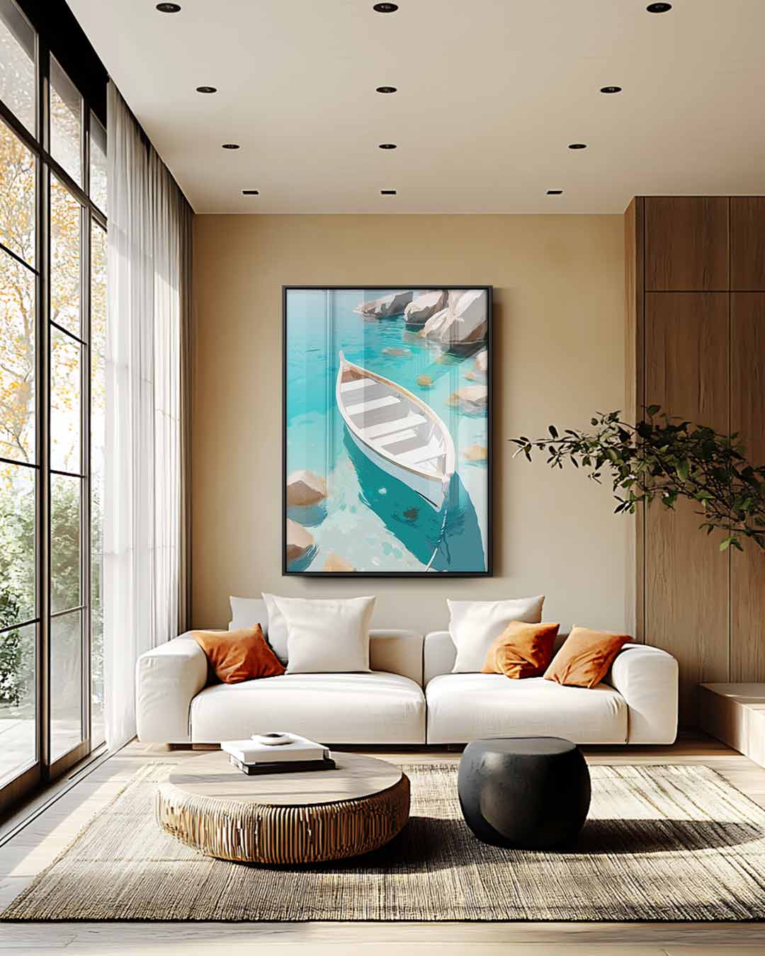 Rust op de Golven Kunstwerk-canvas-dibond-plexiglas-wanddecoratie-WallArtistic
