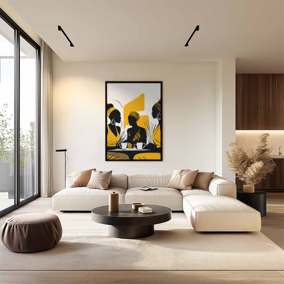 Gezellig Onderonsje Kunstwerk-canvas-dibond-plexiglas-wanddecoratie-WallArtistic