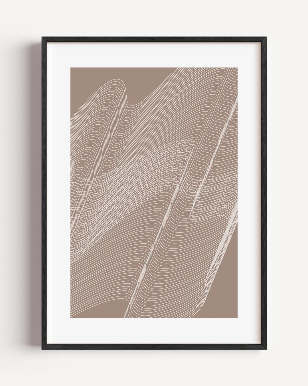 Moderne Golvende Lijnen Poster-WallArtistic