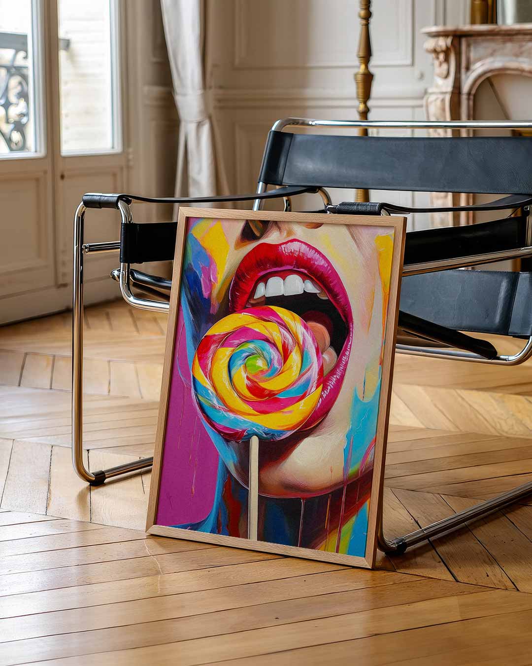 Kleurrijke Expressie Poster-WallArtistic