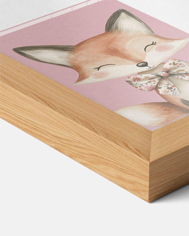 Schattige Vos met Strik Poster
