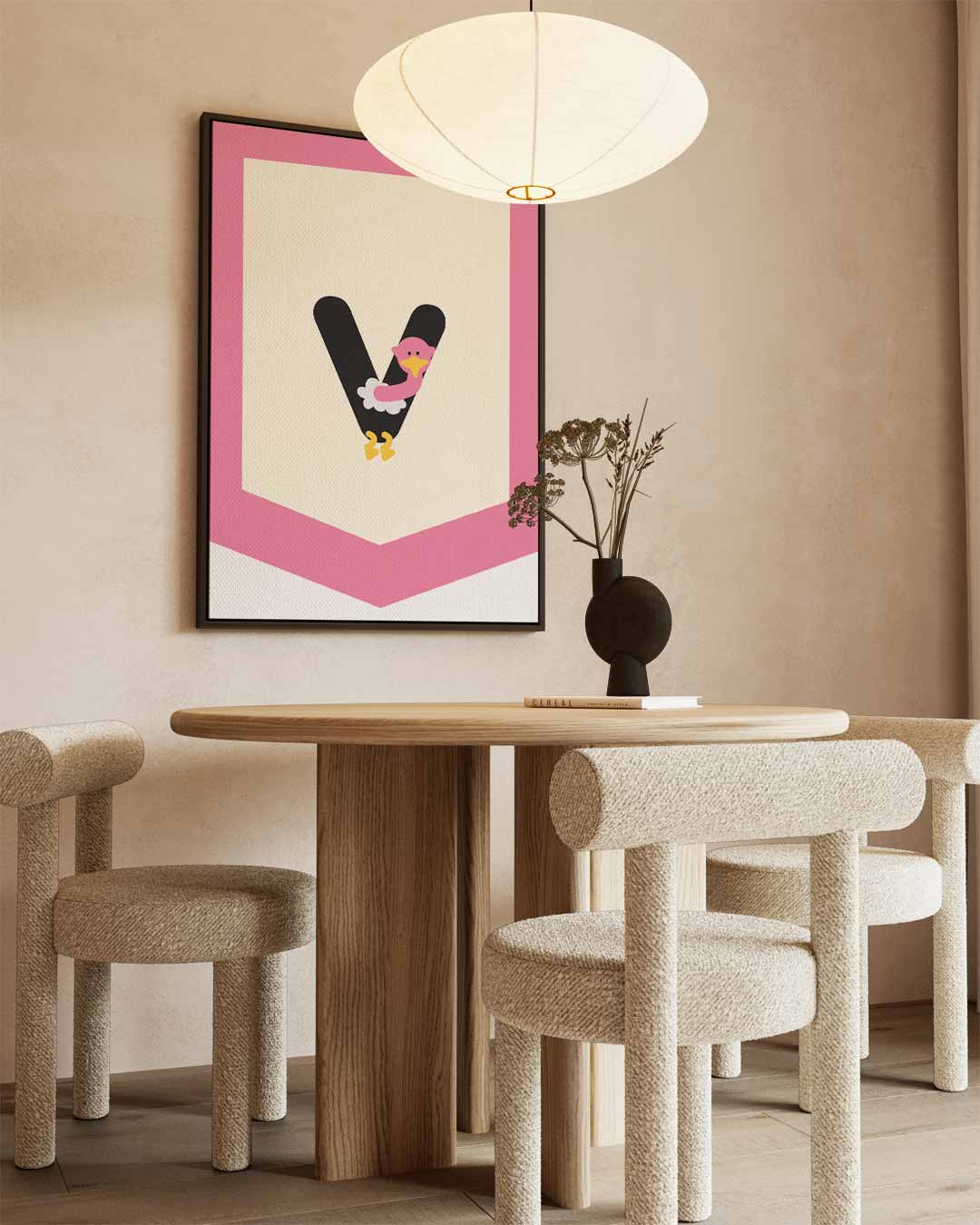 Letterkunst met Struisvogel Kunstwerk-canvas-dibond-plexiglas-wanddecoratie-WallArtistic