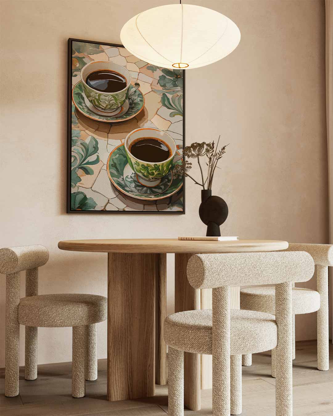 Gezellige Koffiepauze Kunstwerk Kunstwerk-canvas-dibond-plexiglas-wanddecoratie-WallArtistic