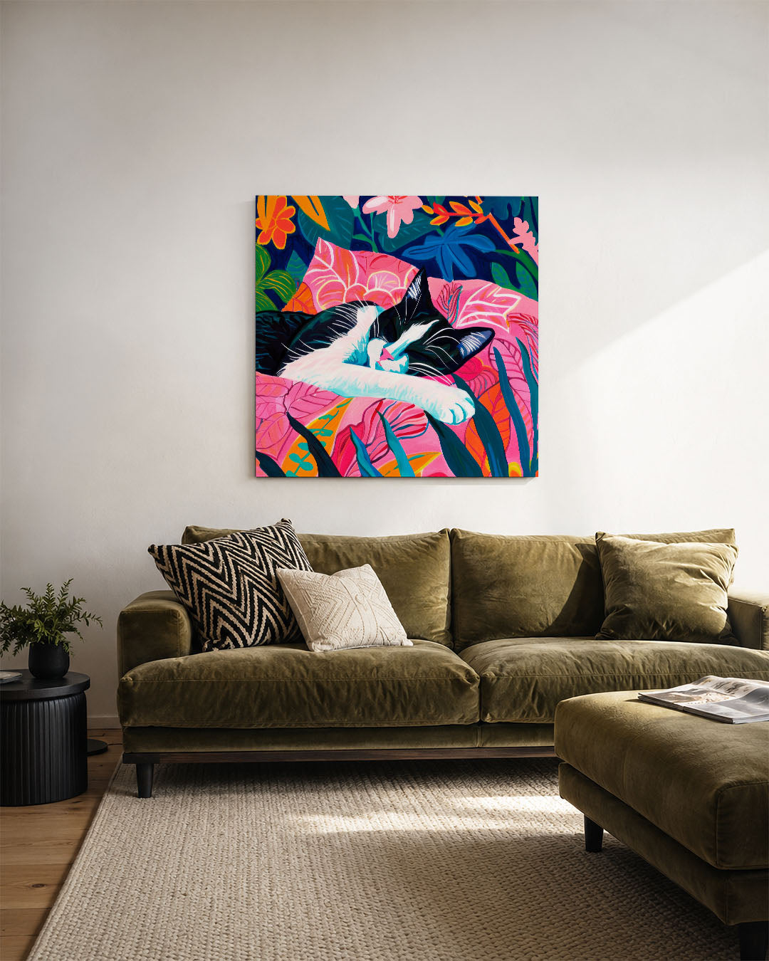 Dromerige kat Kunstwerk