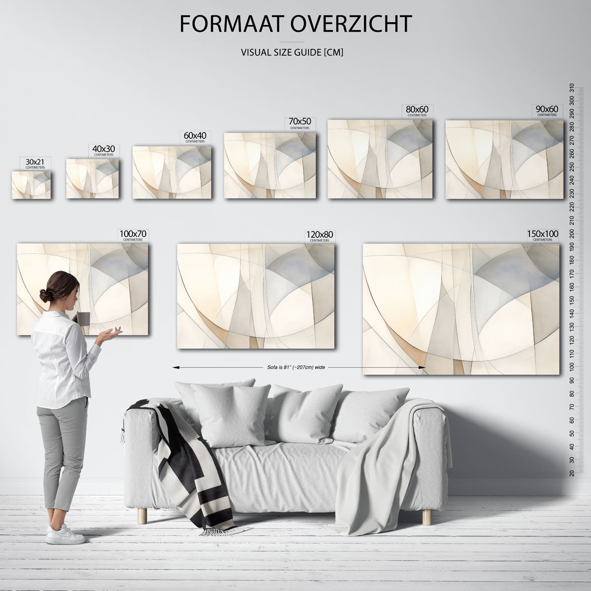 Abstracte vormen Poster