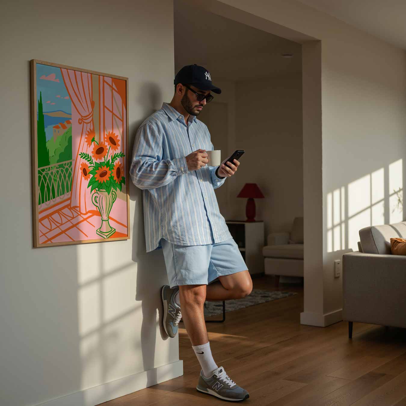 Zonnige Droomlandschap Poster-WallArtistic