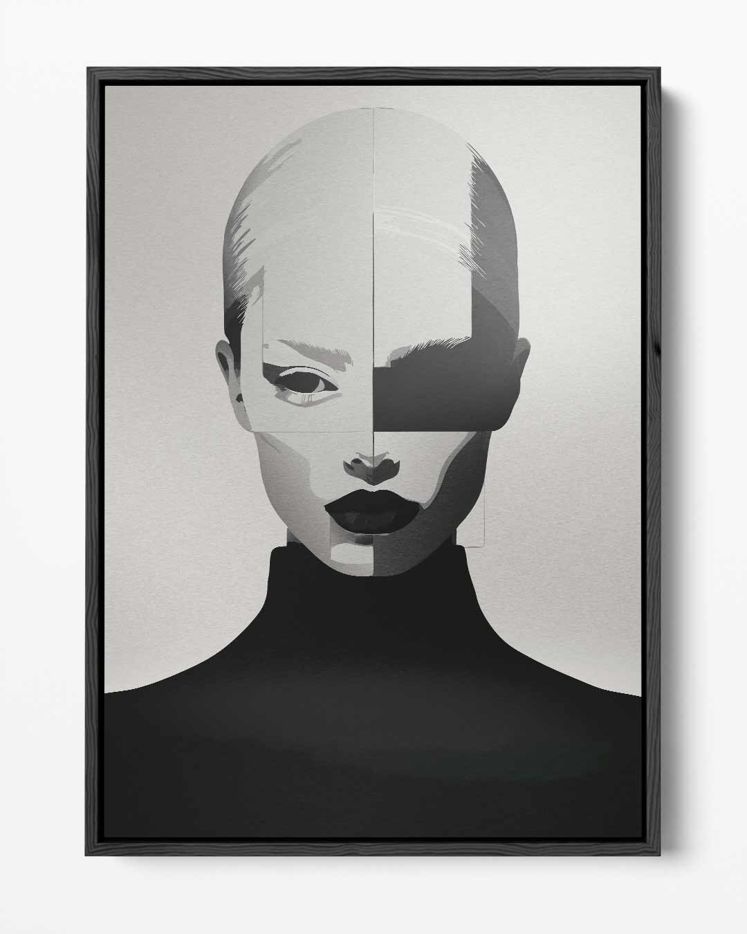Mystieke Gezichtsvorm Kunstwerk-canvas-dibond-plexiglas-wanddecoratie-WallArtistic
