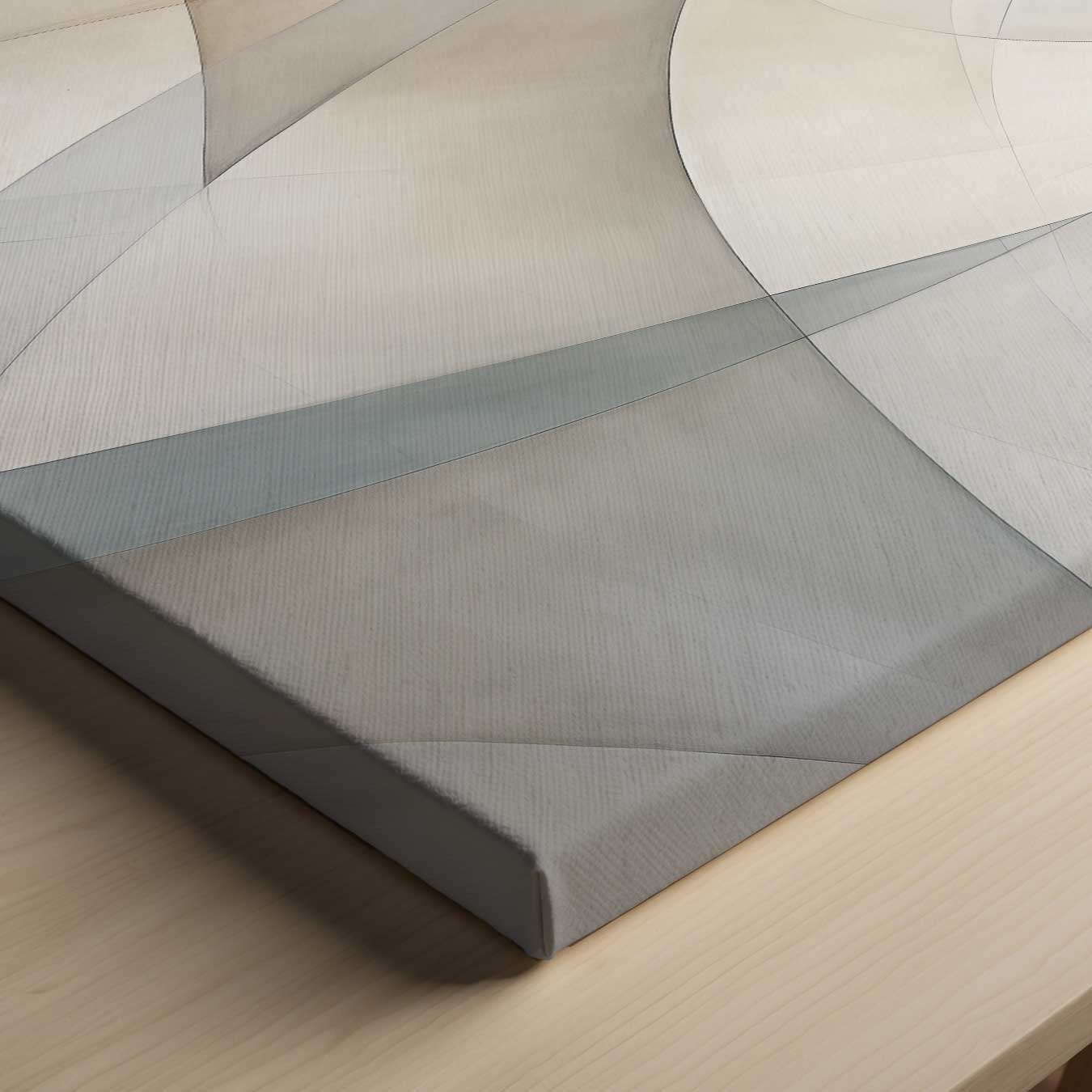 Harmonische Abstractie in Aardetinten Kunstwerk-canvas-dibond-plexiglas-wanddecoratie-WallArtistic