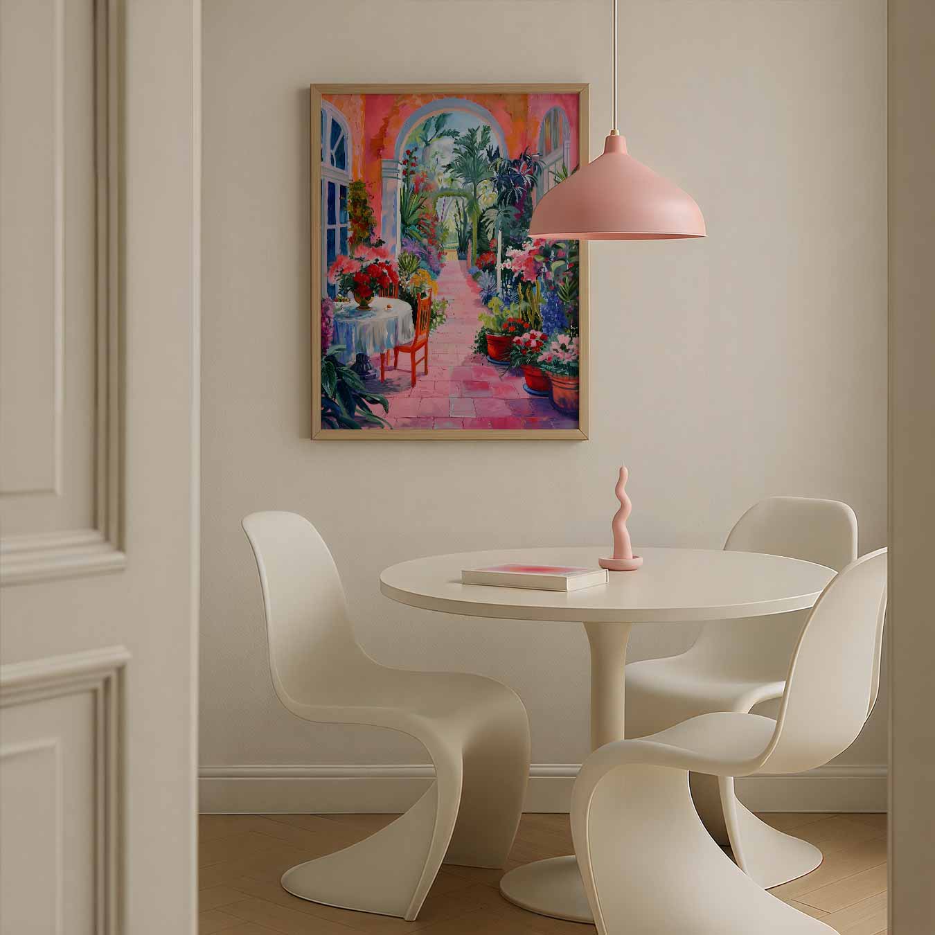Betoverende Bloementuin Schilderij Poster