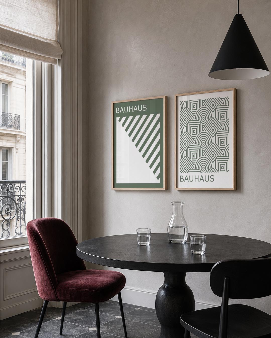 Diagonal lijnen Posterset