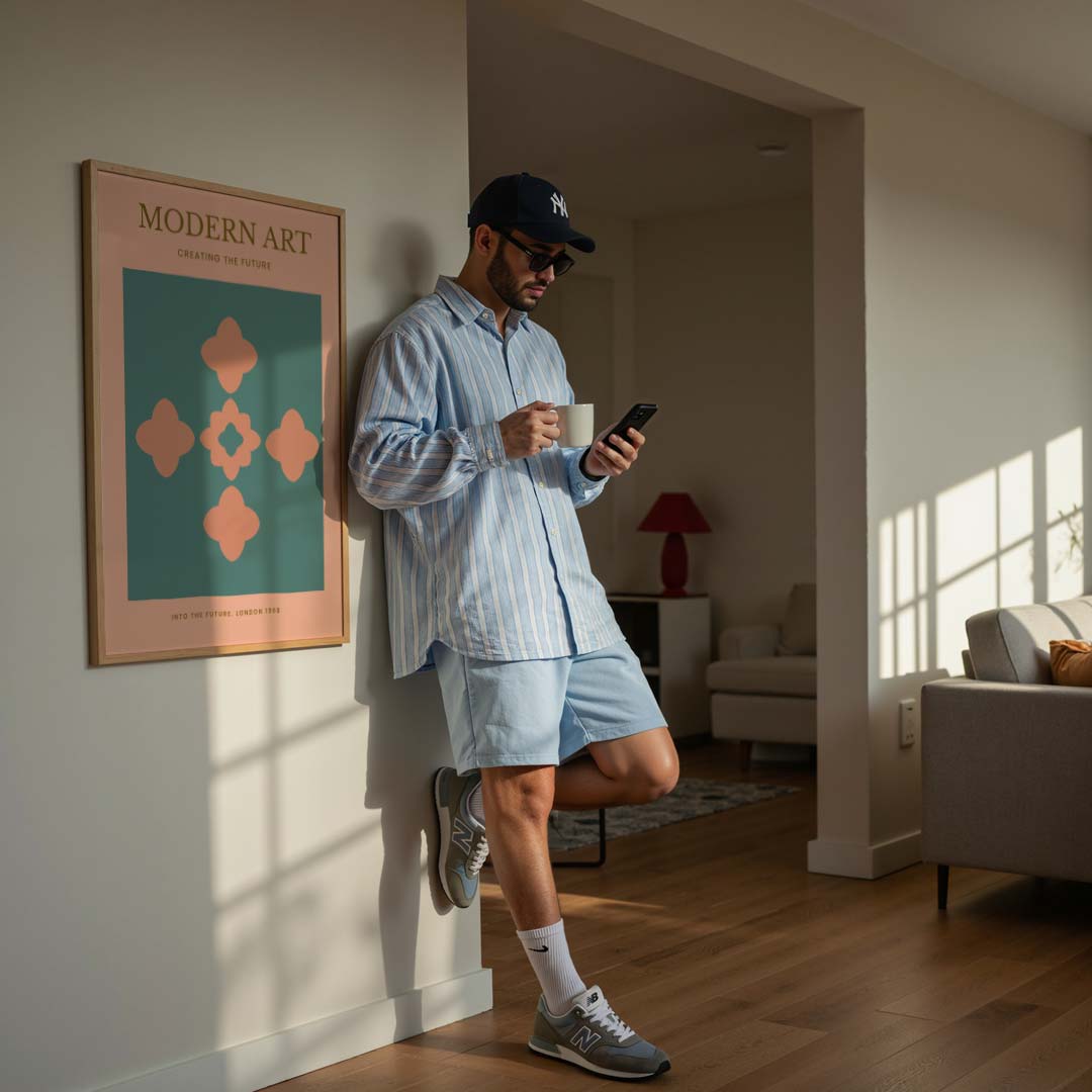 Moderne Kunst Bloemmotief Poster-WallArtistic