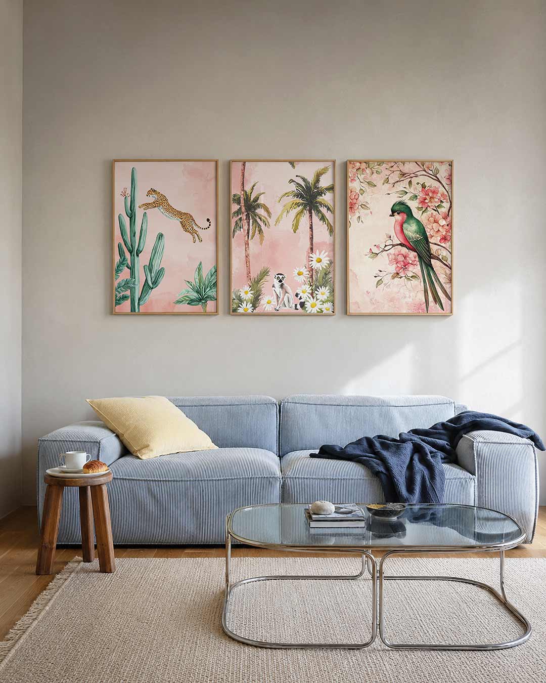 Sprong en cactus Posterset