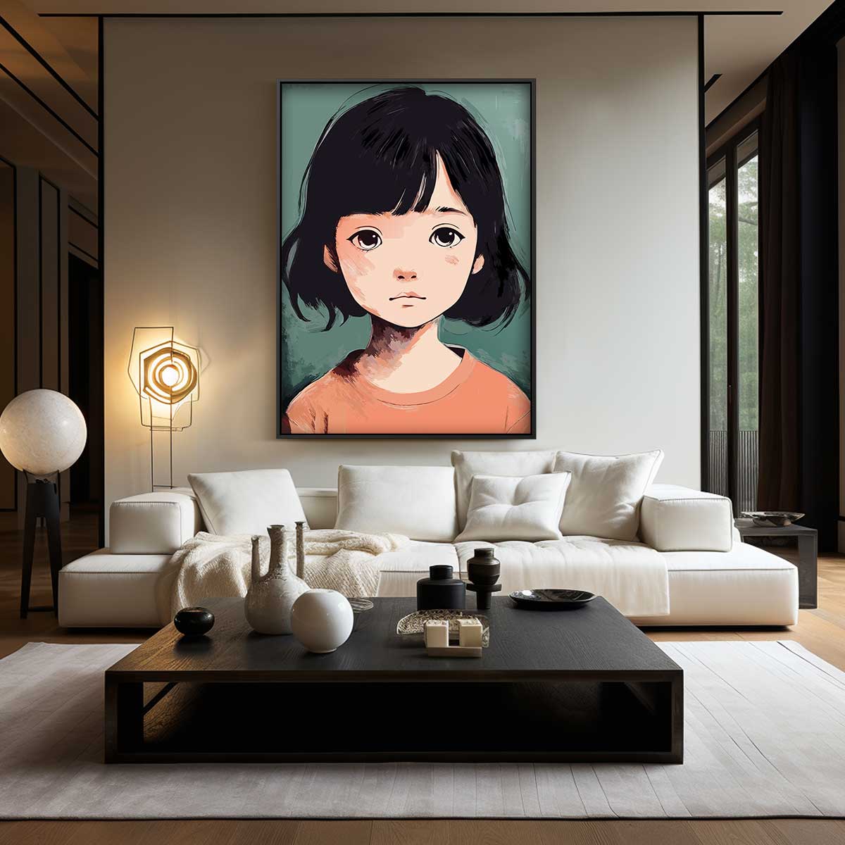 Dromerige Blik Kunstwerk-canvas-dibond-plexiglas-wanddecoratie-WallArtistic