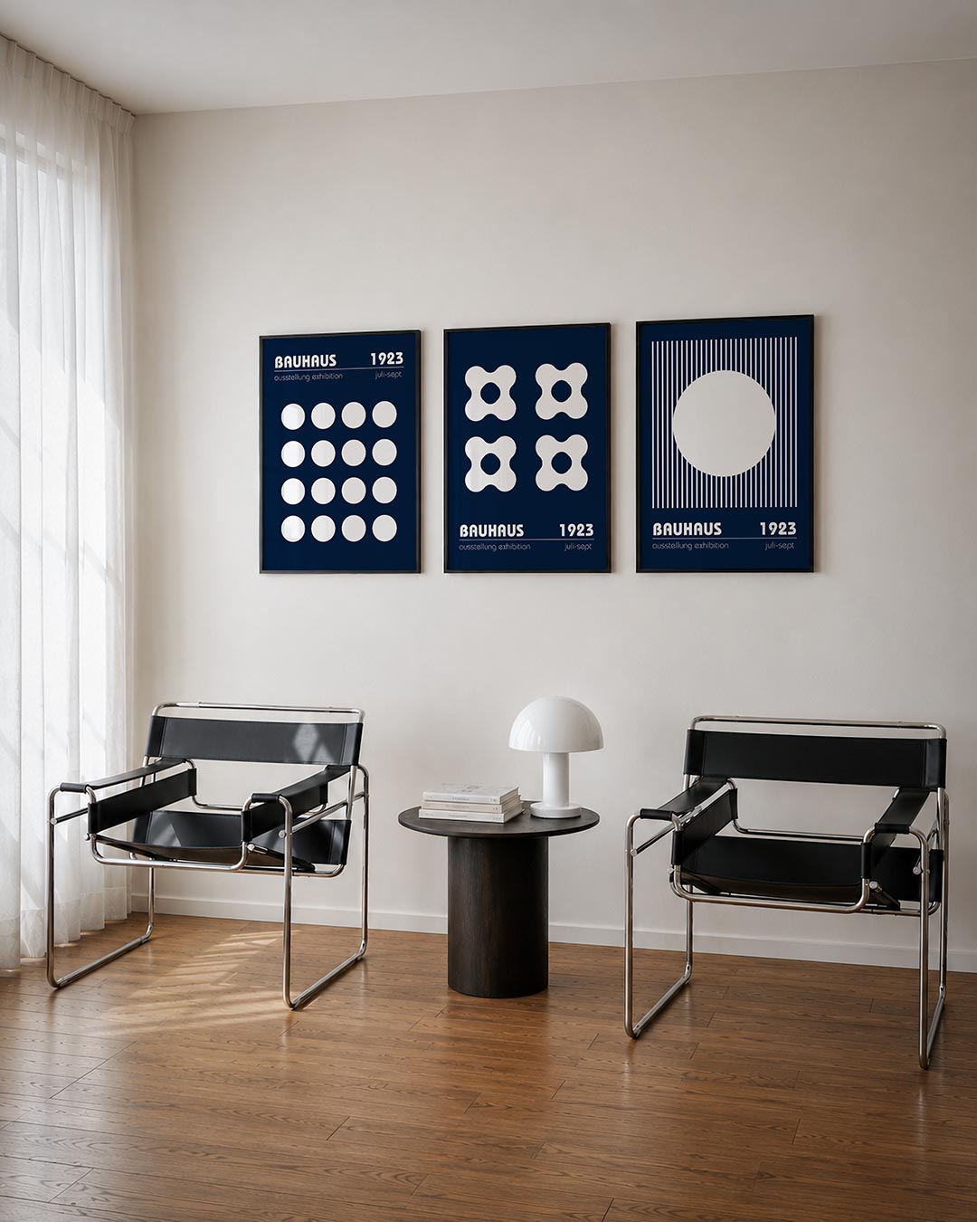 Cirkelritme en lijnen Posterset