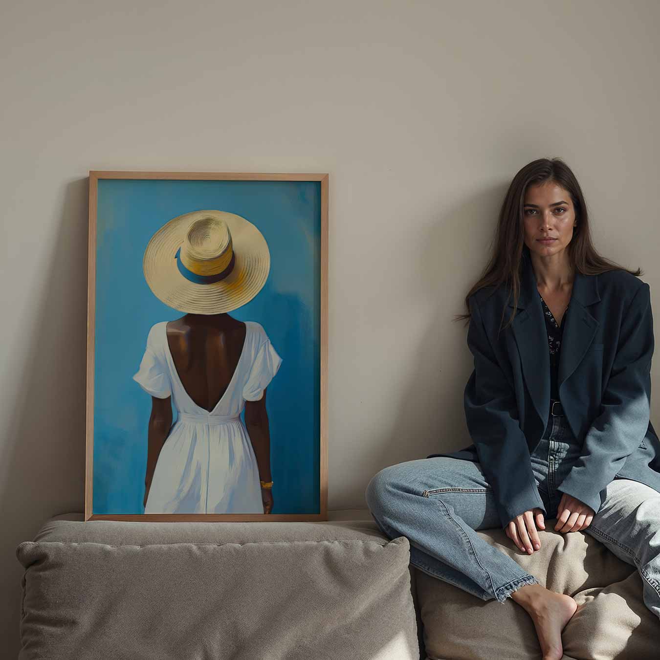 Zomerse Elegantie Poster-WallArtistic