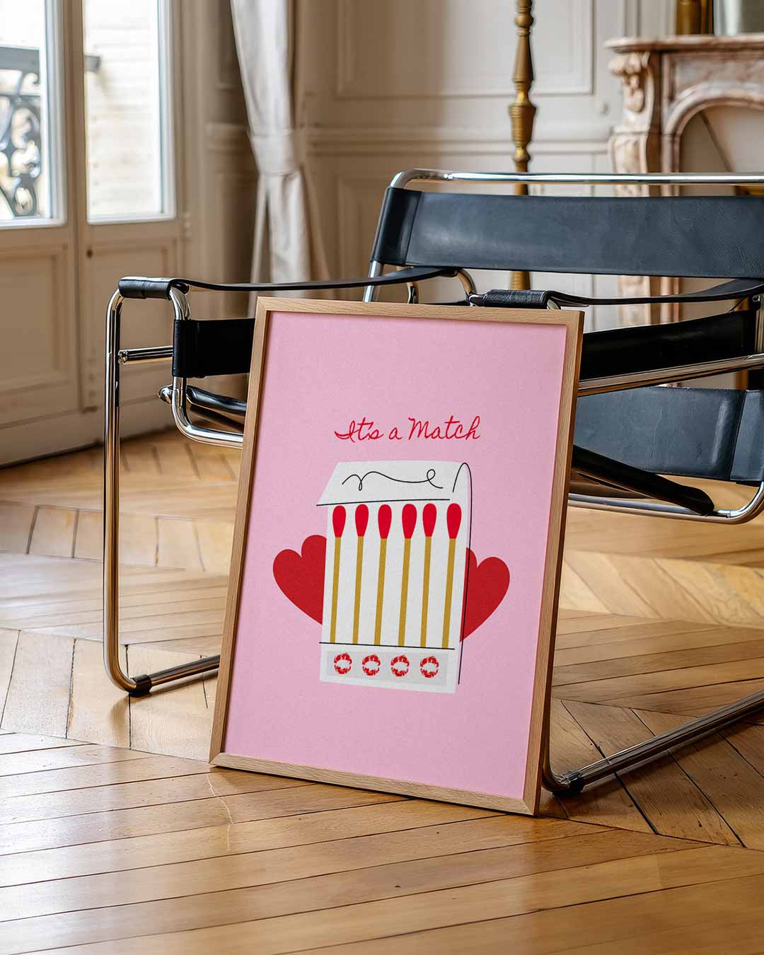 It's a Match Retro Stijl Poster