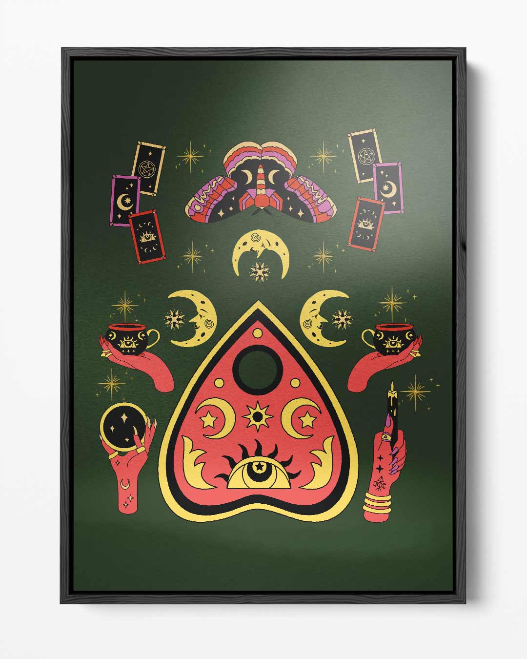 Magische Tarot Wereld Kunstwerk-canvas-dibond-plexiglas-wanddecoratie-WallArtistic