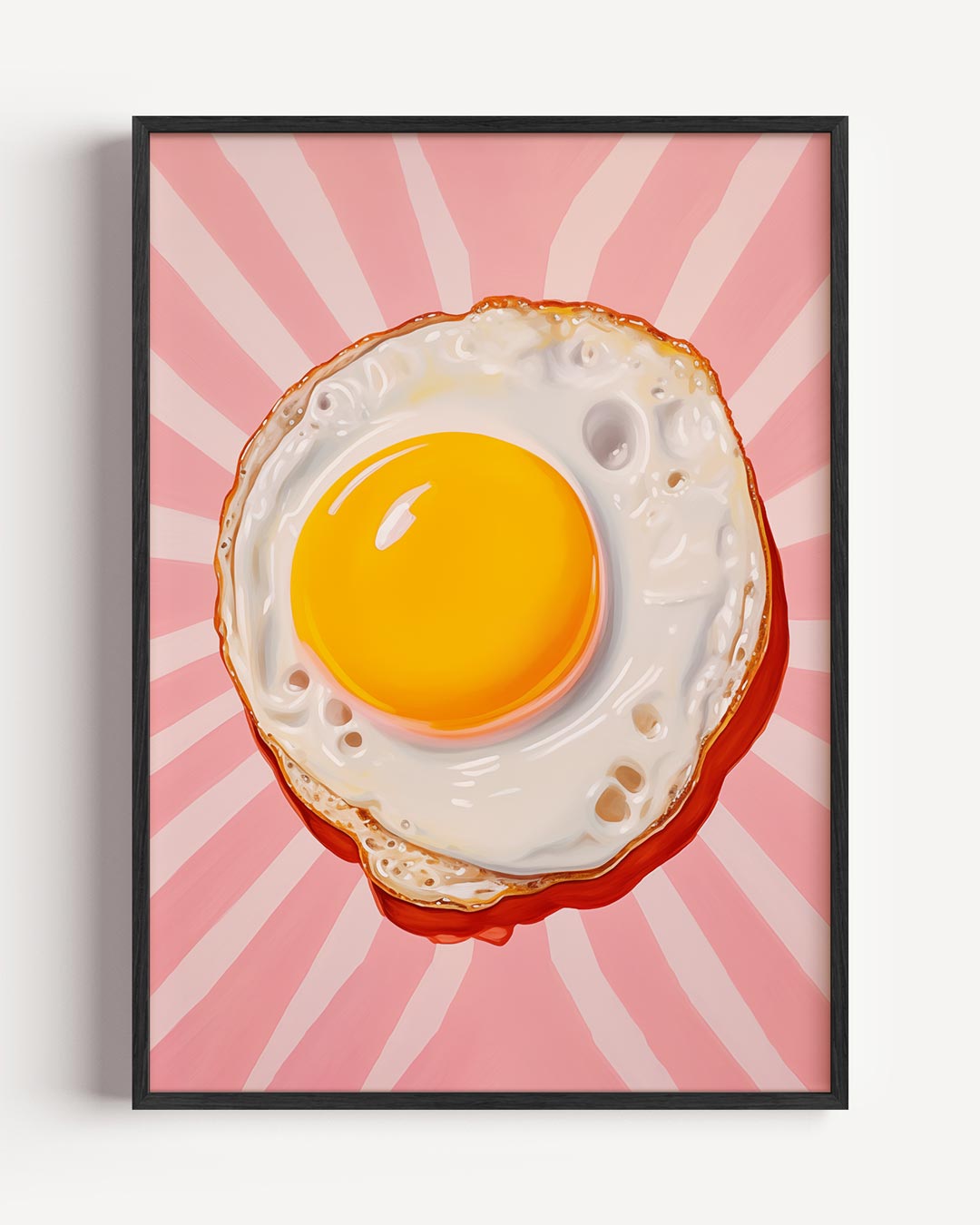 Speelse Gebakken Ei Poster-WallArtistic