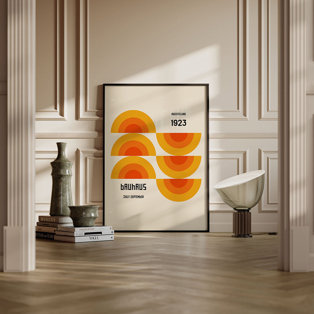 Halfronde kleurvlakken Poster