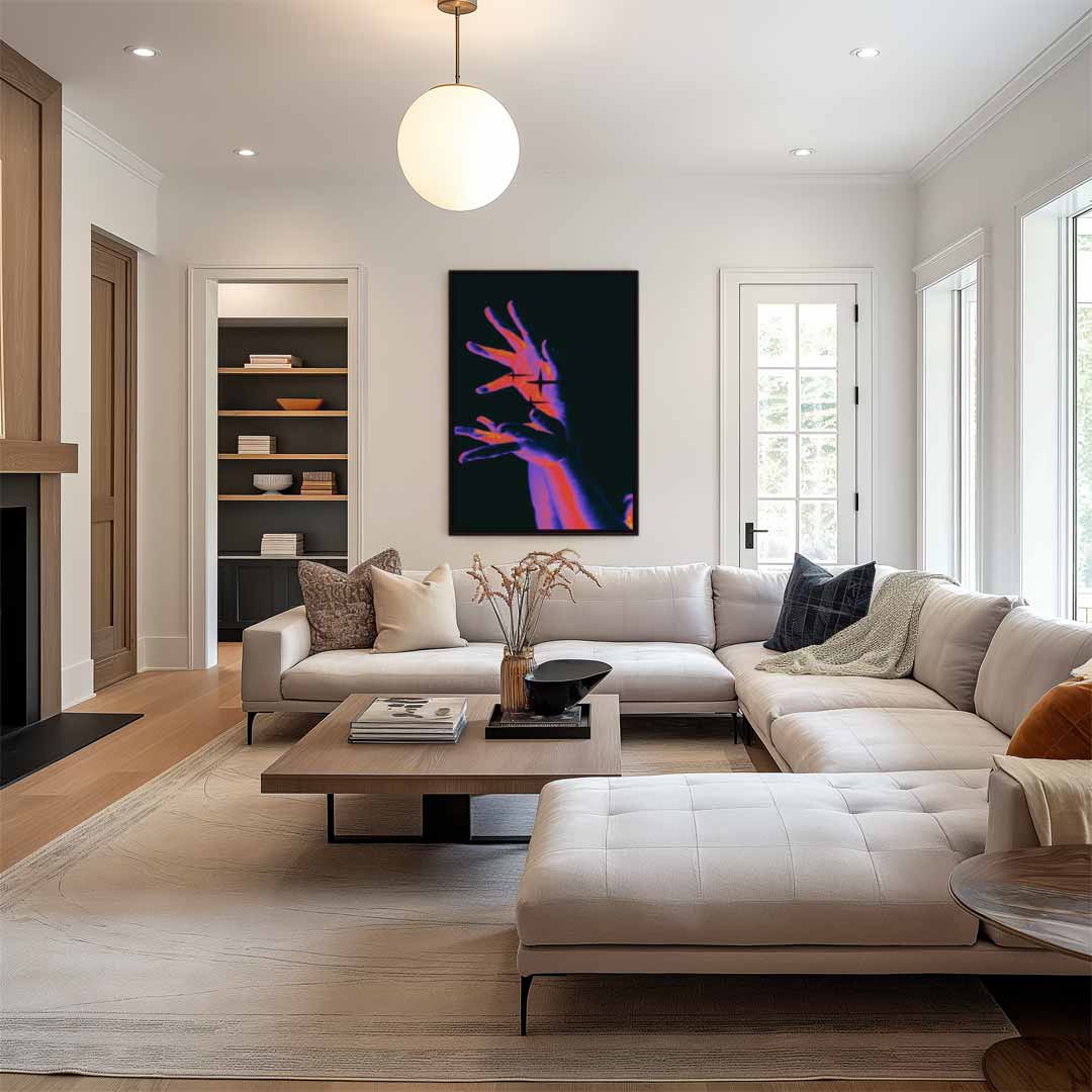 Mystieke Handbewegingen Kunstwerk-canvas-dibond-plexiglas-wanddecoratie-WallArtistic