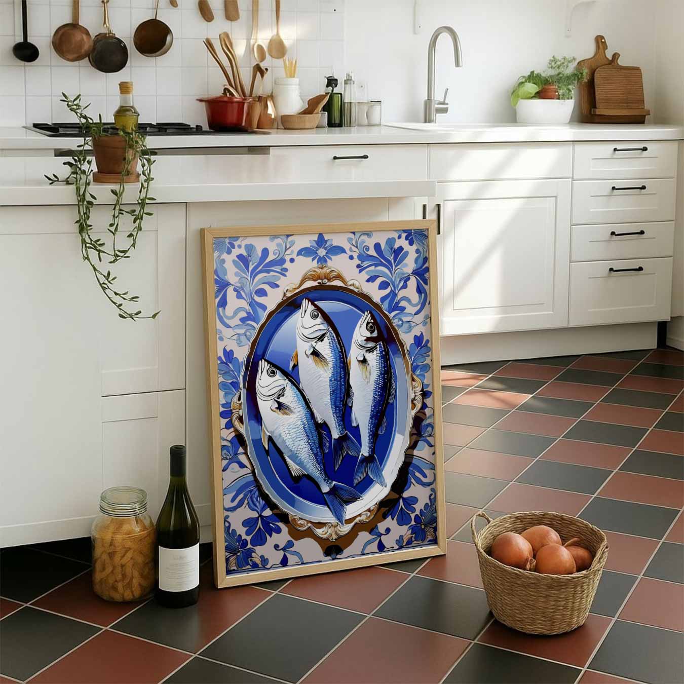 Klassieke Visservant Poster