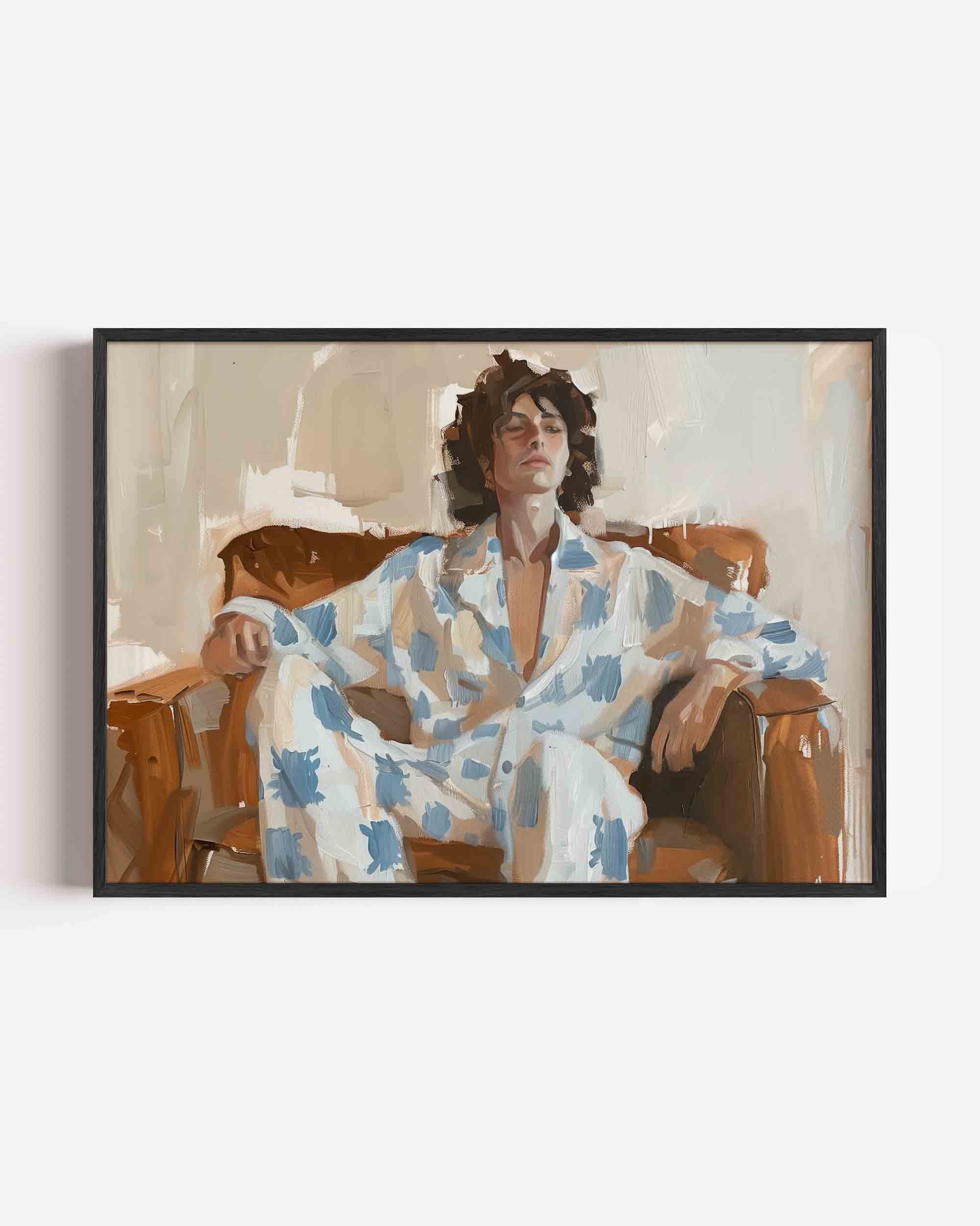 Persoon in pyjama Poster