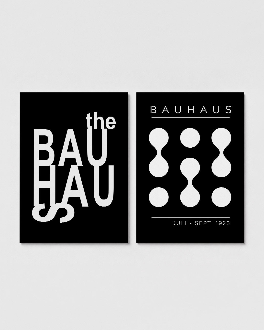 Typografisch spel Posterset
