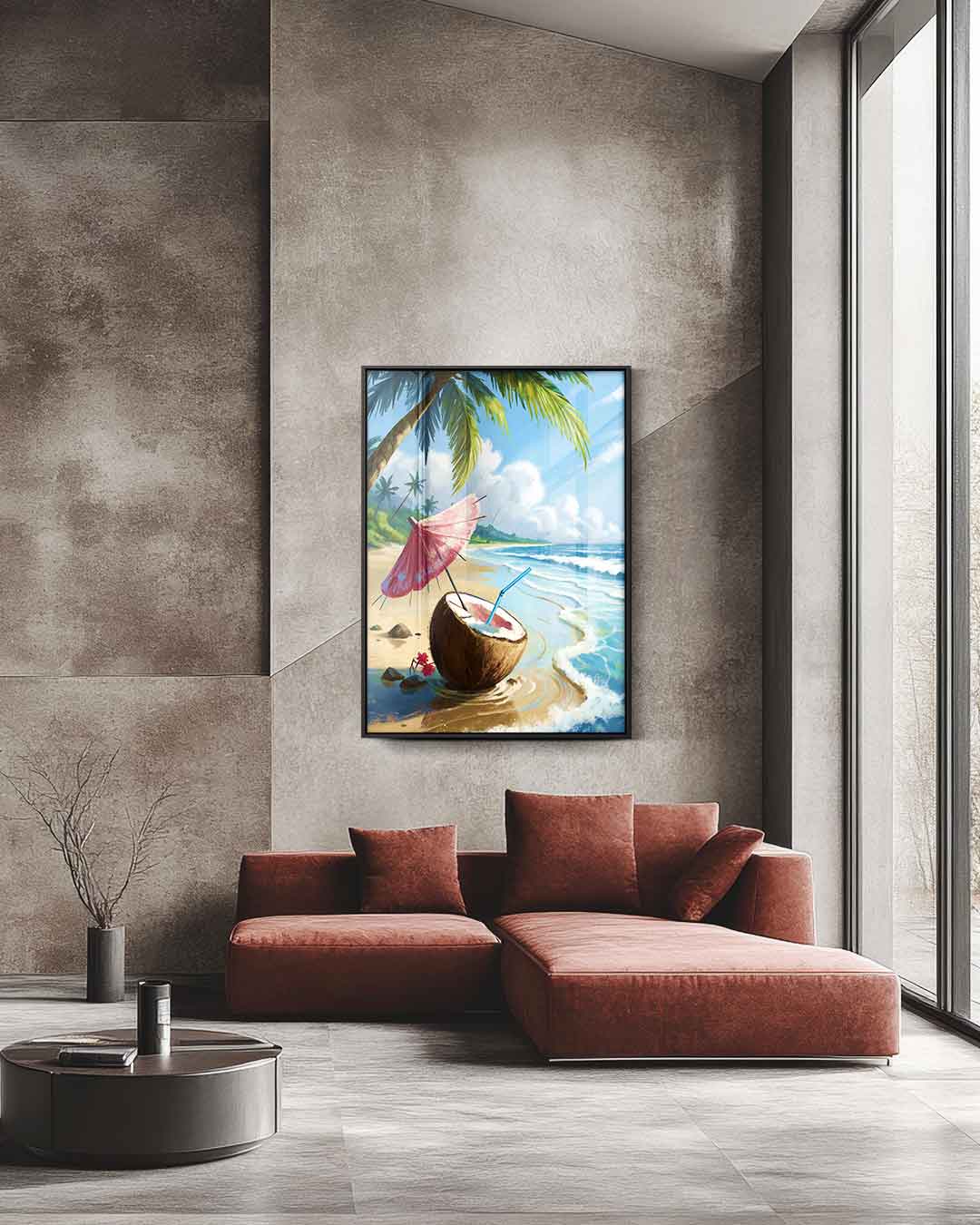 Tropische Dagdroom Kunstwerk-canvas-dibond-plexiglas-wanddecoratie-WallArtistic