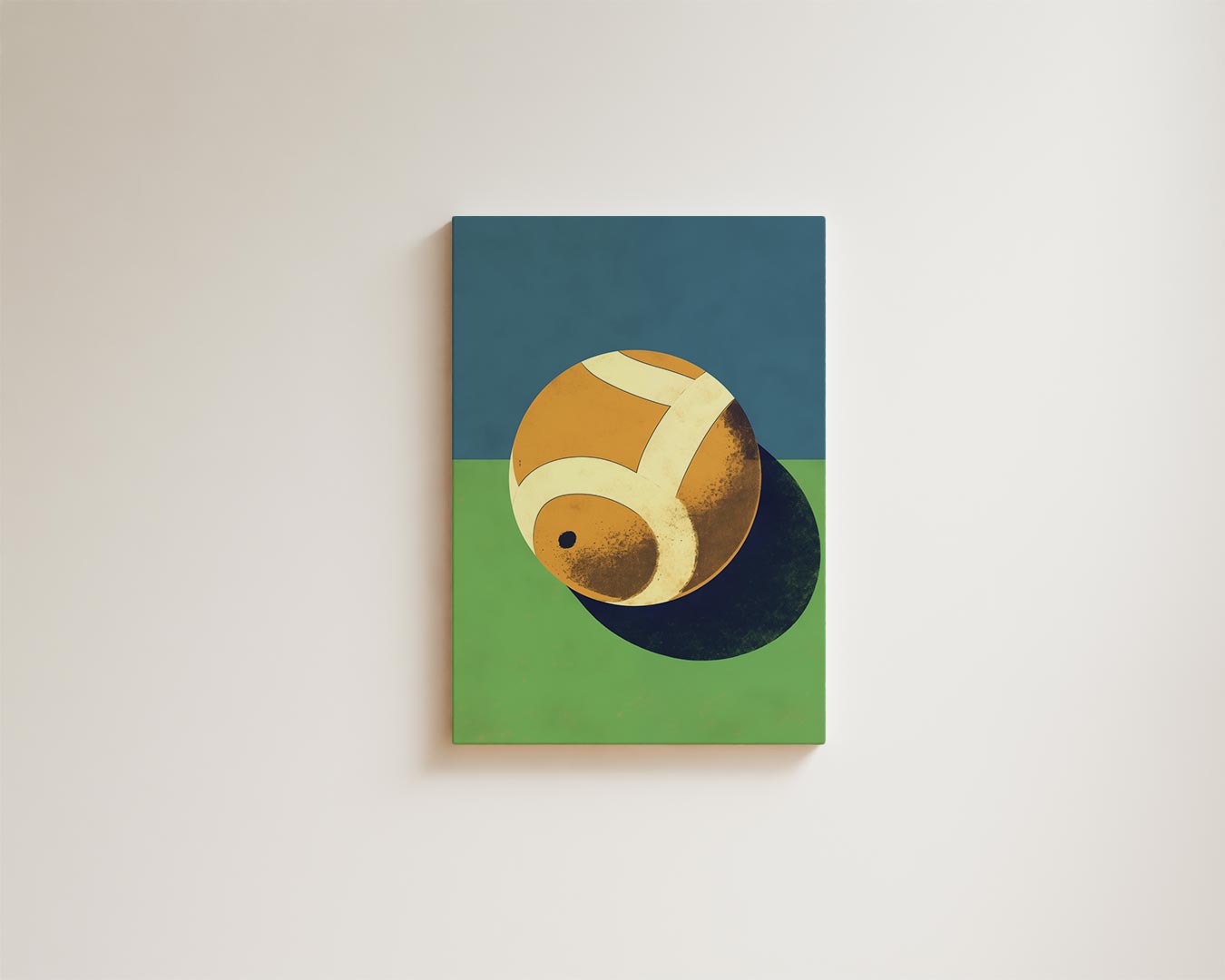 Abstracte Tennisbal Kunstwerk-canvas-dibond-plexiglas-wanddecoratie-WallArtistic