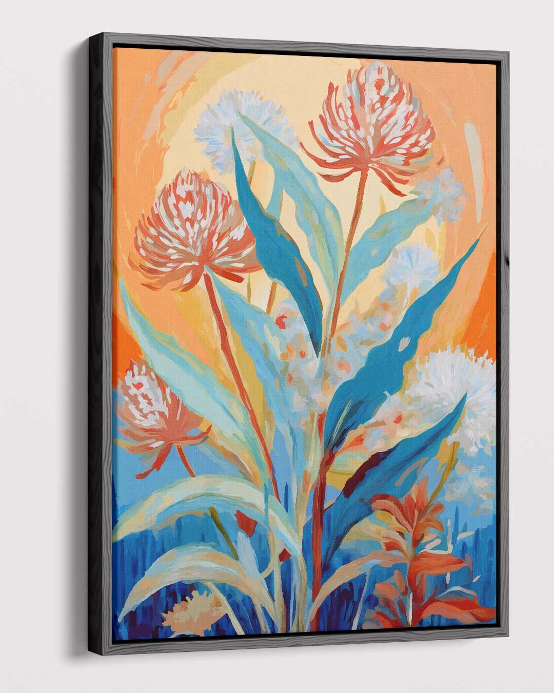 Zonnig Bloemenspektakel Kunstwerk-canvas-dibond-plexiglas-wanddecoratie-WallArtistic