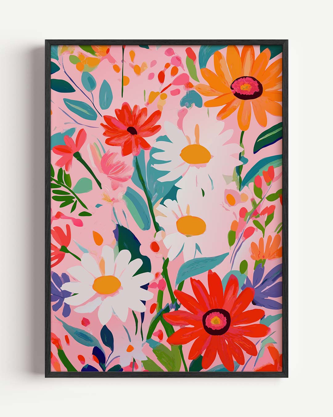Bloemenpracht op Canvas Poster